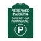Signmission Reserved Parking Compact Car Parking W/ ParkingHeavy-Gauge Aluminum Sign, 18" x 24", GW-1824-23154 A-DES-GW-1824-23154 - alternate 1